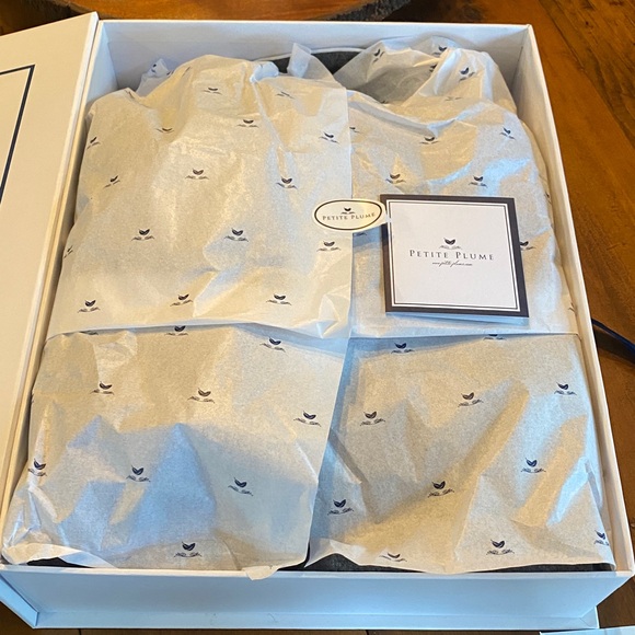 Petite Plume Men's Flannel Robe in Grey Size XL Used Once Preowned Stylish W/Box - Picture 5 of 7